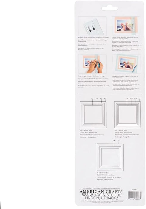We R Memory Keepers Layers Guide Tool, Create Perfect Scapbooking Borders or Photograph Mats Without Measuring, Includes Three Different Sized 12-...