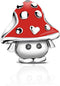 Cute Mushroom Charm 925 Sterling Silver with Red Enamel Bead Jewelry for Women European Bracelet Necklace...