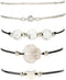 5pcs Bracelets for Womens, Charm Bead Shell Jewellery Bohemia Beach Seashell Ankle Bracelet Stackable Summer Daily Rope Women Bracelet...