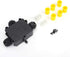 IP68 Waterproof Junction Box, M686 Outdoor Cable 3-Way Electrical Junction Box, Black Plastic Junction Box(T Type)...