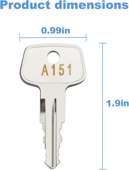 A151 SKS roof rack key,Replacement Key for Yakima SKS Ski, Roof, Carrier Racks,Cargo Box and Crossbars.(Code A151-2 pcs)...