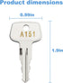 A151 SKS roof rack key,Replacement Key for Yakima SKS Ski, Roof, Carrier Racks,Cargo Box and Crossbars.(Code A151-2 pcs)...