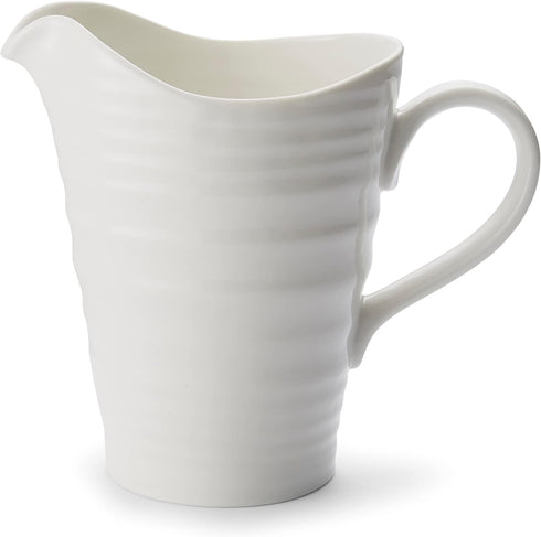 Portmeirion Sophie Conran White Medium Pitcher with Handle | 28 Oz Creamer Pitcher for Coffee and Milk | Made from Fine Porcelain | Dishwasher and...
