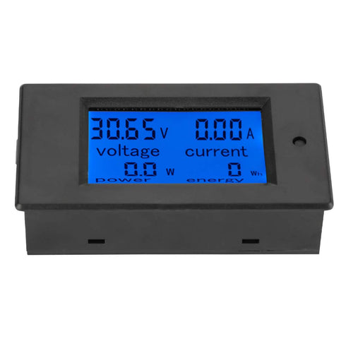 PZEM-051 LCD Display DC 6.5-100V Digital Electric Power Energy Voltage Current Meter Power Energy Battery Monitor Amperage Meter Gauge with Built-...