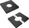 2 Pcs Wall Split Flange, ABS Square Self-Adhesive Escutcheon Plate Buckles Design for 1.3"/33mm Diameter Pipe...