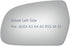 JZSUPER Side Mirror Glass fit for Audi A3 A4 A5 Quattro, RS5 S4 S5 Driver Left Side LH Flat, Including Adhesive (2010-2017)...