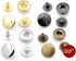 CRAFTMEMORE 10 Pack Snap Fasteners Color Plated Solid Brass Metal Snaps Heavy Duty Press Stud S-Spring Poppers Button VT2#665 (10 mm, Gunmetal Bla...