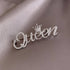 COLORFULBLING Queen Crown Brooch Pins for Women Girls Party Fashion Feminist Rhinestone Crystal Lapel Pin Accessories...