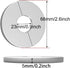 Wall Split Flange Stainless Steel split Escutcheon Plate Self-Adhesive Plumbing Cover Plates Round for 22mm Diameter Pipe...