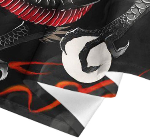 black red Chinese Dragon Japanese dragon art Wall Tapestry Hippie Art Tapestry Wall Hanging Home Decor Extra large tablecloths 40x60 inches For Be...
