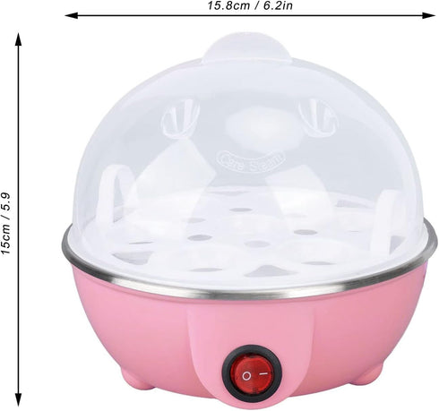 Fdit Egg Cooker,With Heating Plate Can Cook 7 Large Eggs Automatic Power Off Suitable for Kitchen Cooking ()...