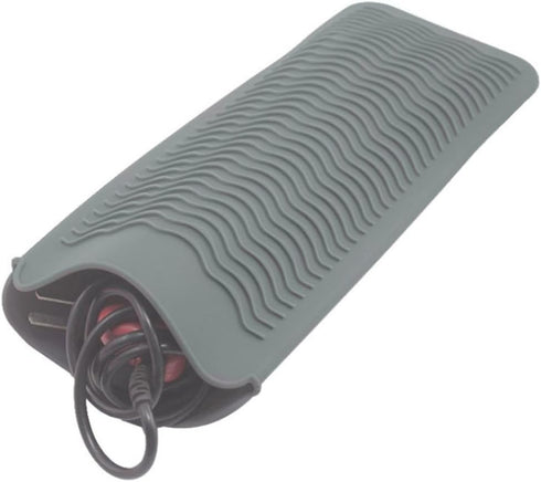 1 silicone curling iron heat-resistant cover, portable travel anti-scald mat, beauty and hair care tool....