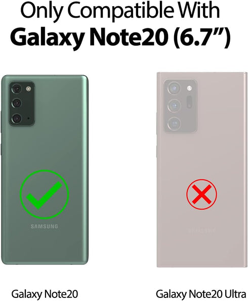 GOOSPERY for Samsung Galaxy Note 20 6.7"(2020) Card Holder Wallet Case, Easy Magnetic Door Closure Protective Dual Layer Bumper Sturdy Phone Back ...