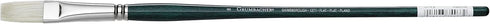 Grumbacher Gainsborough Flat Oil and Acrylic Brush, Hog Bristle, Size 8 (1271F.8)...