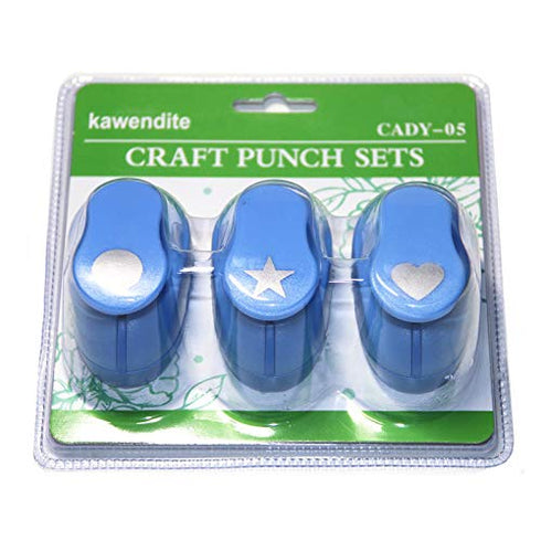 Crafts Punch Set 5/8-Inch Paper Punches,Pack of 3,Heart,Circle,Star...