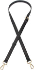 Full Grain Leather Adjustable Replacement Cross Body Purse Shoulder Strap Handbag Bag Wallet, 2/3” Wide (Black)...