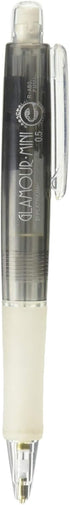 Platinum Mechanical Pencil Zero Shin Glamour Mini, 0.5mm, Transparent Black (MGMQ-100-#1)...