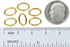 uGems 6 Jump Rings 16 Gauge, 9mm Oval Premium 14K GF with Click Lock Design Jewelry Making Connectors Strong, Easy-to-Use Links for Necklaces & Br...