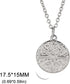 Jude Jewelers Stainless Steel Round Shaped Sunshine Style Pendant Necklace...