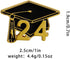 2024 Graduation Cap Enamel Pin Decorations Brooch Lapel Apparelpin Black and Gold Graduation for Studant Women Men College High School Congrats Gr...