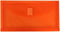 JAM PAPER Plastic Expansion Envelopes with Hook & Loop Closure - #10 Booklet Wallet - 5 1/4 x 10 with 1 Inch Expansion - Orange - 12/Pack...