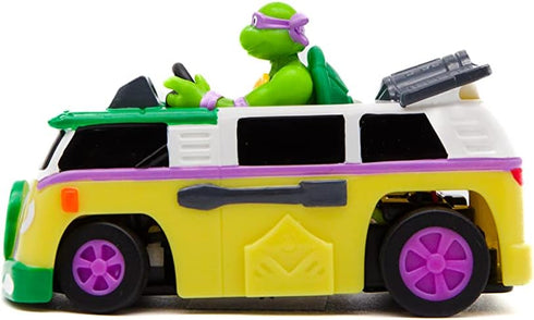 Teenage Mutant Ninja Turtles 3" Micro Shell Racers, Donatello, Ages 5+ - 2.4 Ghz Rc Vehicle with Turtle Half Shell Controller - Collect All 4!...