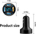 4-in-1 Car Charger 66W Super Fast Charging with USB 2.4A&QC 3.0(Voltmeter&LED Lights) Universal Quick Charge for 12-24V Car Cigarette Lighter Plug...