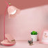 Pink Desk Lamp with Clamp, Rechargeable LED Small Desk Lamp, Adjustable Gooseneck, Dimmable Cute Desk Lamp for Kids Girls Bedroom Dorm Office?Ligh...