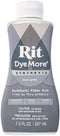Synthetic Rit Dye More Liquid Fabric Dye – Wide Selection of Colors – 7 Ounces - Frost Gray...