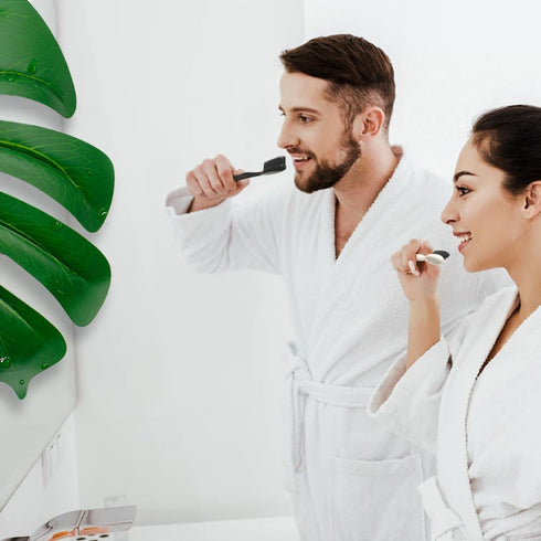 Large Long Head Toothbrush, 4-Pack, Upgraded Hard & Firm Charcoal Bristles, Whitening Teeth, Removing Plaque, Brace, Cigarette, Coffee and Other S...