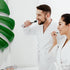Large Long Head Toothbrush, 4-Pack, Upgraded Hard & Firm Charcoal Bristles, Whitening Teeth, Removing Plaque, Brace, Cigarette, Coffee and Other S...
