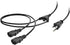 Monoprice Power Cord Splitter - NEMA 5-15P to 2X IEC 60320 C13, 10 Amp, 1250 Watt, SVT, 18AWG, 6 Feet, Black...