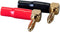 Monoprice 10 Pair Right Angle 24k Gold Plated Banana Speaker Wire Cable Screw Plug Connectors (121915) Black/Red...