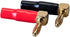 Monoprice 10 Pair Right Angle 24k Gold Plated Banana Speaker Wire Cable Screw Plug Connectors (121915) Black/Red...
