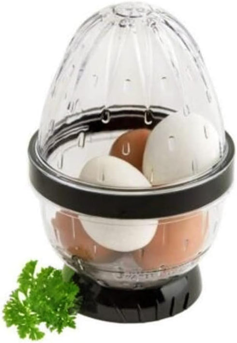 EZ EGGS Hard Boiled Egg Peeler, 3 Egg Capacity – Handheld Specialty Kitchen Tool Peels Egg Shells in Seconds (As Seen on TV)...