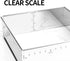 Guowall Stainless Steel Extensible Cake Ring Mold, Adjustable Square Shaped Mousse Ring Nonstick Cake Cutter for DIY Baking - 6in...