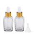 3 Pcs Clear Square Refillable Glass Dropper Bottles Essential Oil Bottles Pipettes Bottles with Funnel 10ml...