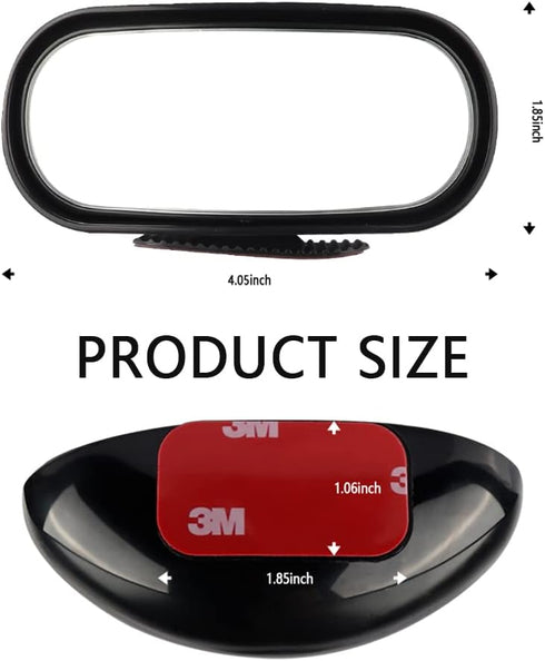 HD Blind Spot Car Mirror,Wide Angle Rearview Mirror with 360° Adjustment,Universal Car Essential Tool Fit For Car,Truck,SUV...