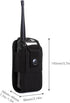 Create idea Radio Pouch Security Walkie Talkie Bag Belt Holder Black Nylon 1000D for Fireman Teacher...