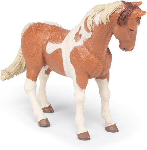 Papo - hand-painted - figurine - Horses,Foals and Ponies - Pinto Mare Figure-51094 - Collectible - for Children - Suitable for Boys and Girls - fr...