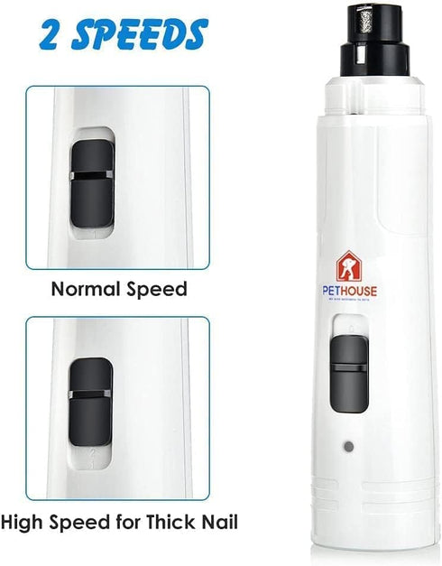 Pet Nail Grinder, Pet Nail Clipper and Trimmer for Dogs and Cats - for Small, Medium, and Large Breeds, Trimmers, File for Proper Toenail Care - Q...