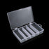 4 Pack 5 Grid Clear Plastic Fishing Tackle Bait Hooks Storage Box,Visible Bead Jewelry Making Findings Utility Organizer Container Case for Jewelr...