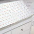 TL Care Printed 100% Cotton Knit Fitted Contoured Changing Table Pad Cover - Compatible with Mika Micky Bassinet, Sparkle Gold/Pink Feathers, for ...