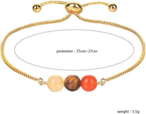 Fuqimanman2020 Zodiac Bead Bracelets Natural Stone Healing Gemstone Crystal Beaded Bracelets Horoscope Stretch Adjustable for Men, Women, Teens...