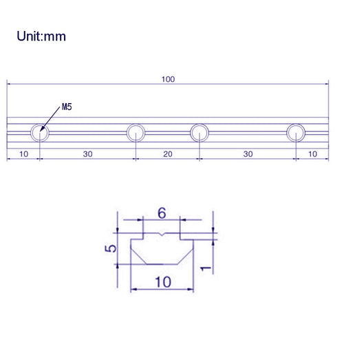 Straight Line Connector 3.9"Joint Bracket with M5 Screw for 0.24" Slot 2020 Series Aluminum Extrusion Profile, 10pcs/Pack (Black-Straight Bracket-...
