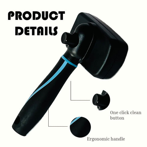 Dog & Cat Brush, Dog Brush for Shedding, Cat & Dog Grooming, Self Cleaning Slicker Brush for dogs & cats, Grooming Brushes for Long Short Haired D...