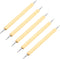 Utoolmart Ball Styluses Dotting Tools, Dual Ends Ball Tip Wooden Handle Nails Dotting Decorative Tools, Embossing Pattern Clay Sculpting Wax Polym...