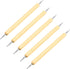 Utoolmart Ball Styluses Dotting Tools, Dual Ends Ball Tip Wooden Handle Nails Dotting Decorative Tools, Embossing Pattern Clay Sculpting Wax Polym...