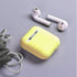 Full Protective Silicone Case Compatible with Airpods 1 and 2 No Keychain Cover Accessories Front LED Visible Supports Wireless Charging (Yellow)...