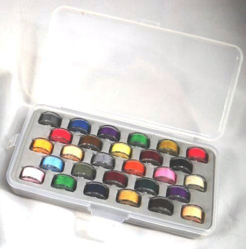 – Bobbin Box Organizer - One Durable Case with Snap Tight Lid for Your Sewing and Quilting Needs - Holds 28 Bobbins...